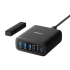 Wall charger Anker 112W (3×USB-C + 3×USB-A) — black.