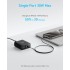 Wall charger Anker 112W (3×USB-C + 3×USB-A) — black.