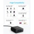 Wall charger Anker 112W (3×USB-C + 3×USB-A) — black.