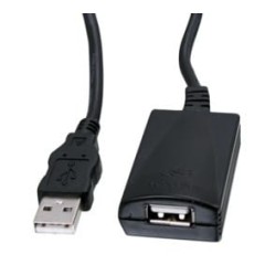 כבל מאריך USB זכר נקבה אקטיבי 10 מטר