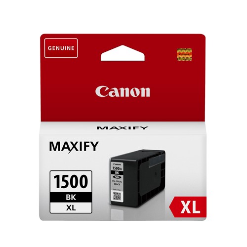 מחסנית דיו שחורה מקורית Canon PGI-1500XL BK בתפוקה גבוהה למדפסות Canon MAXIFY