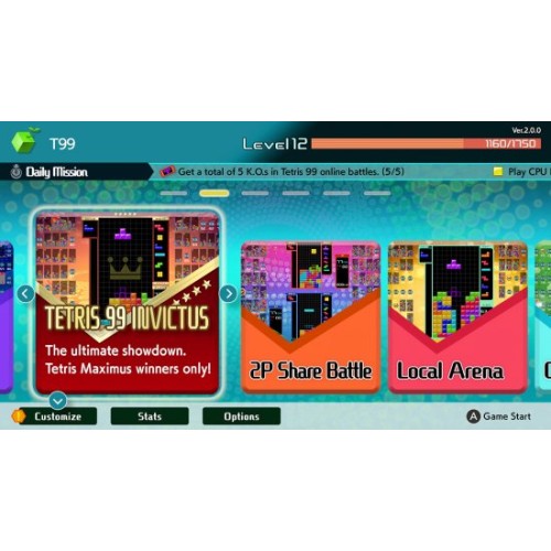 Game Tetris 99 + 12 Months Online (NS)