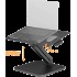Ergonomic gas-spring laptop and mouse stand — Black