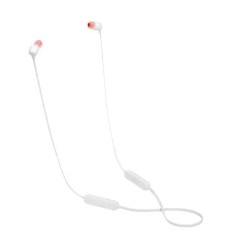 Headphones JBL Bluetooth Tune 115BT in white color.