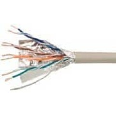 כבל CAT5e קשיח מסוכך 100מ CCA לא תקן