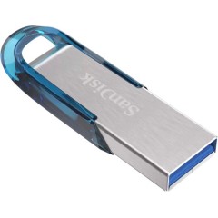 זיכרון נייד SanDisk Ultra Flair USB 3.0 בנפח 32GB צבע כחול טרופי