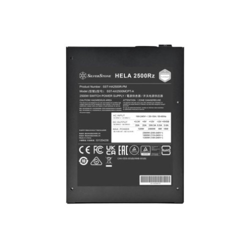 Блок питания SILVERSTONE HELA 2500RZ 2500W 80+ Platinum Fully Modular
