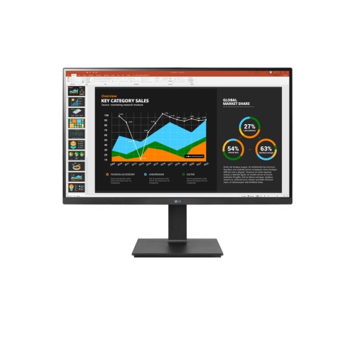 מסך מחשב LG 27" QHD IPS 75Hz — שחור