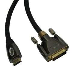 HDMI - DVI Professional Cable 24AWG, 1.8m in length.