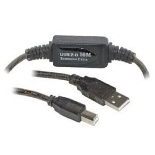 כבל USB 2.0 למדפסת A-B אקטיבי 10 מטר