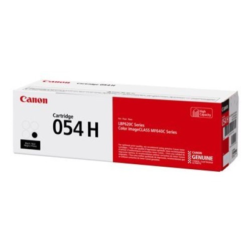 Оригинальный чёрный тонер Canon 054H Black повышенной ёмкости для принтеров Canon i-SENSYS