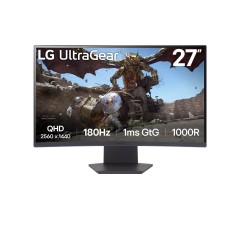 מסך גיימינג קעור LG UltraGear 27" QHD VA 180Hz — שחור