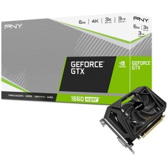 Видеокарта для игр Nvidia GTX 1660 SUPER Single Fan 6GB PNY VCG16606SSFPPB