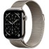 שעון Apple Watch 42mm Series 11 GPS + Cellular בצבע Natural Titanium עם רצועת Natural Milanese Loop — מידה One Size (2025)