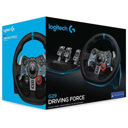 Logitech Driving Force G29 Racing Wheel with Astro A10 Gaming Headset for PC and PS3/PS4/PS5