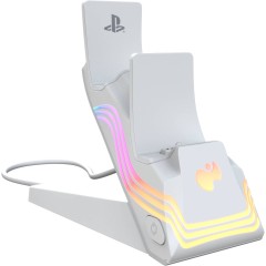 תחנת טעינה Afterglow Wave RGB לבקרי PS4/PS5 — לבן