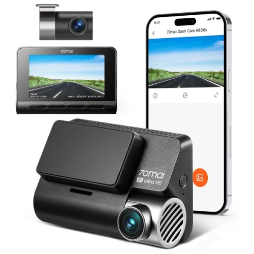 70mai Dash Cam A800S-1 – Smart Dual-Channel Car Camera with 4K HDR