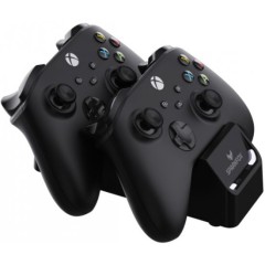 עמדת טעינה כפולה לשלט ספרקפוקס Sparkfox Dual Charging Station עבור Xbox Series X/S + זוג סוללות נטענות 1100mAh