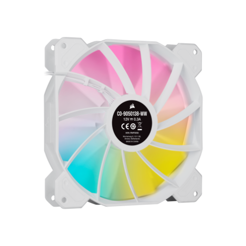 Fan CORSAIR iCUE SP140 RGB ELITE PERFORMANCE 140 mm PWM white