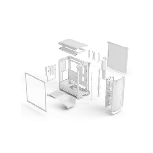Компьютерный корпус FRACTAL DESIGN MESHIFY 3 WHITE TG CLEAR TINT