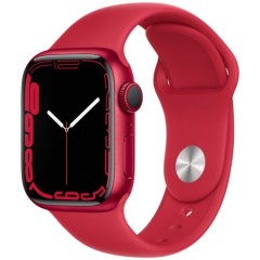 Apple Watch 7 MKN23HB/A in red, 41mm.