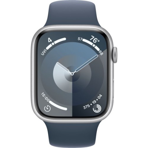 שעון חכם Apple Watch Series-9 GPS + Cellular 45mm עם רצועה Storm Blue Sport Band בגודל S/M