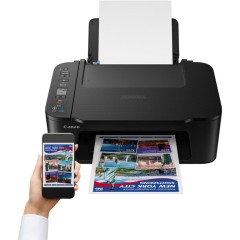 Многофункциональный беспроводной принтер Canon PIXMA TS3750i для печати, сканирования и копирования — черный
