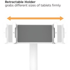 מתקן שולחני לטאבלטים — שחור