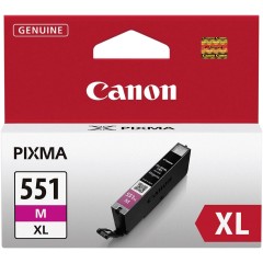 מחסנית דיו מג'נטה מקורית Canon CLI-551XLM בתפוקה גבוהה למדפסות Canon PIXMA