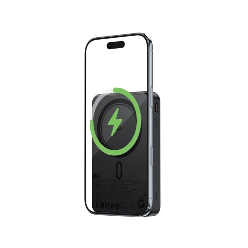 סוללת גיבוי ACEFAST M31 בקיבולת 10000mAh עם טעינה אלחוטית מגנטית מהירה 22.5W — שחור