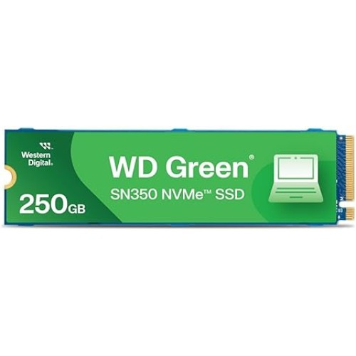 כונן SSD WD Green SN350 NVMe SSD בנפח 250GB, TLC