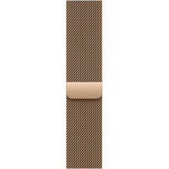 שעון Apple Watch Series 10 GPS + Cellular בגודל 46 מ"מ בצבע Gold Titanium עם רצועת Gold Milanese Loop במידה S/M (2024)