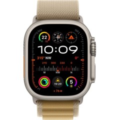 Apple Watch Ultra 2 49mm GPS + Cellular in Natural Titanium Case with Tan Alpine Loop — Strap size Small (2024)