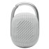 Portable speaker JBL Clip 4 Bluetooth in white.