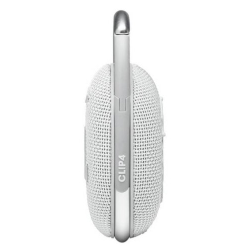 Portable speaker JBL Clip 4 Bluetooth in white.