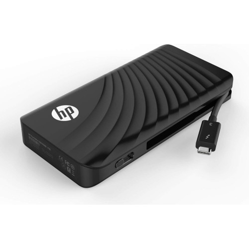 כונן SSD חיצוני HP P800 בנפח 1TB עם Thunderbolt 3 ו-USB-C – שחור