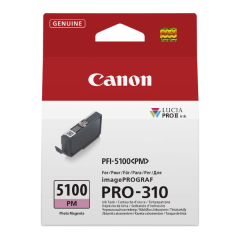 מחסנית דיו מג'נטה פוטו מקורית Canon PFI-5100PM למדפסת Canon imagePROGRAF PRO-310