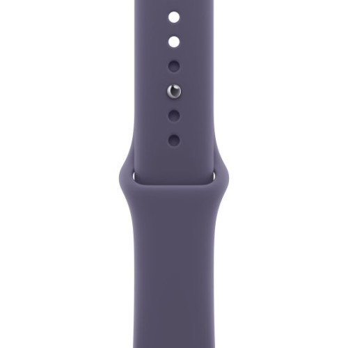 Apple Watch 42mm Series 11 GPS + Cellular в цвете Silver Aluminium с ремешком Purple Fog Sport Band S/M (2025)