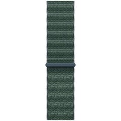 Apple Watch SE GPS 44 мм в цвете Starlight Aluminium с ремешком Lake Green Sport Loop — Один размер (2024)