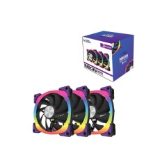 Комплект вентиляторов SUPER FLOWER NEON ARGB 140 мм чёрный (3 шт.)
