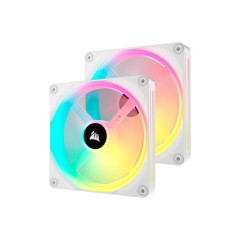 Стартовый комплект вентиляторов CORSAIR iCUE LINK QX140 RGB 140 мм PWM белый (2 шт.)