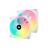 Стартовый комплект вентиляторов CORSAIR iCUE LINK QX140 RGB 140 мм PWM белый (2 шт.)