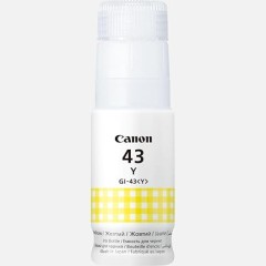 Оригинальный флакон жёлтых чернил Canon GI-43 Y для принтеров Canon PIXMA G540 и G640