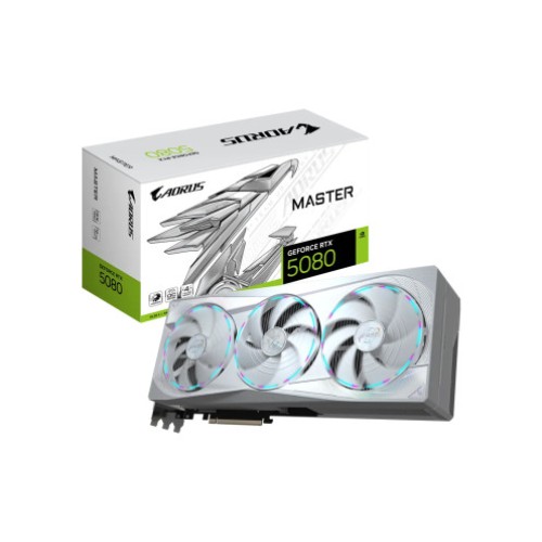 GIGABYTE AORUS GEFORCE RTX 5080 MASTER ICE 16G GV-N5080AORUSM ICE-16GD Graphics Card