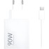 90W USB-A Charger (EU) + USB-A to Type-C Cable — White