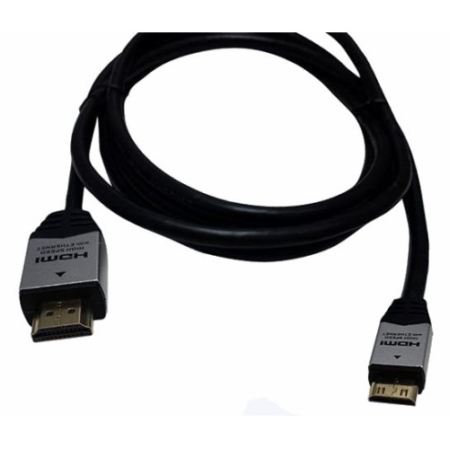 כבל HDMI  – MINI HDMI  ראשי מתכת אורך 2מ