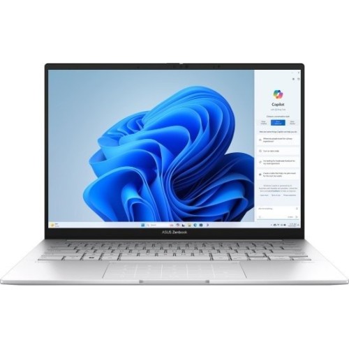 Laptop Asus Zenbook 14 14" i5-225H 16GB 1TB — Foggy Silver + Asus Stylus Pen, case (Win 11 Home)