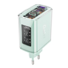 Сетевое зарядное устройство A45 (2xUSB-C, 1xUSB-A) 65W PD Зелёный