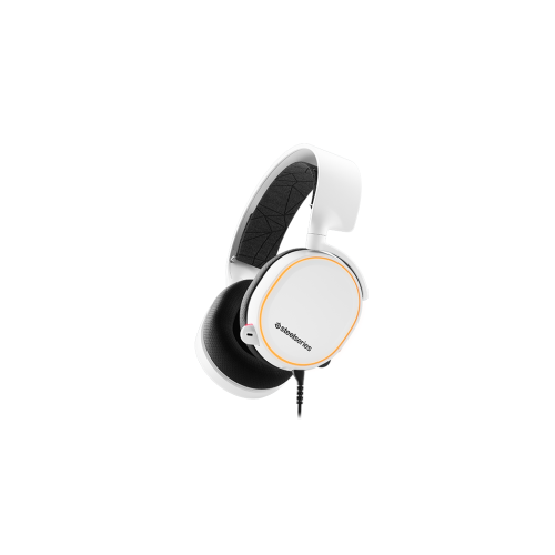 אזניות גיימינג חוטיות Steelseries Arctis 5 RGB & DTS 7.1 Surround White