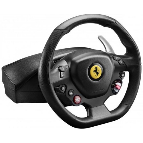 הגה מירוצים עם דוושות טרומאסטרThrustmaster T80 Ferrari 488 GTB Edition  עבור PC/PS4